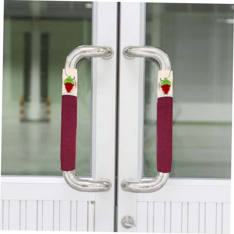 SEWACC Refrigerator Handle Cover Double-Door Fridge Gloves Protective Cloth Wraps