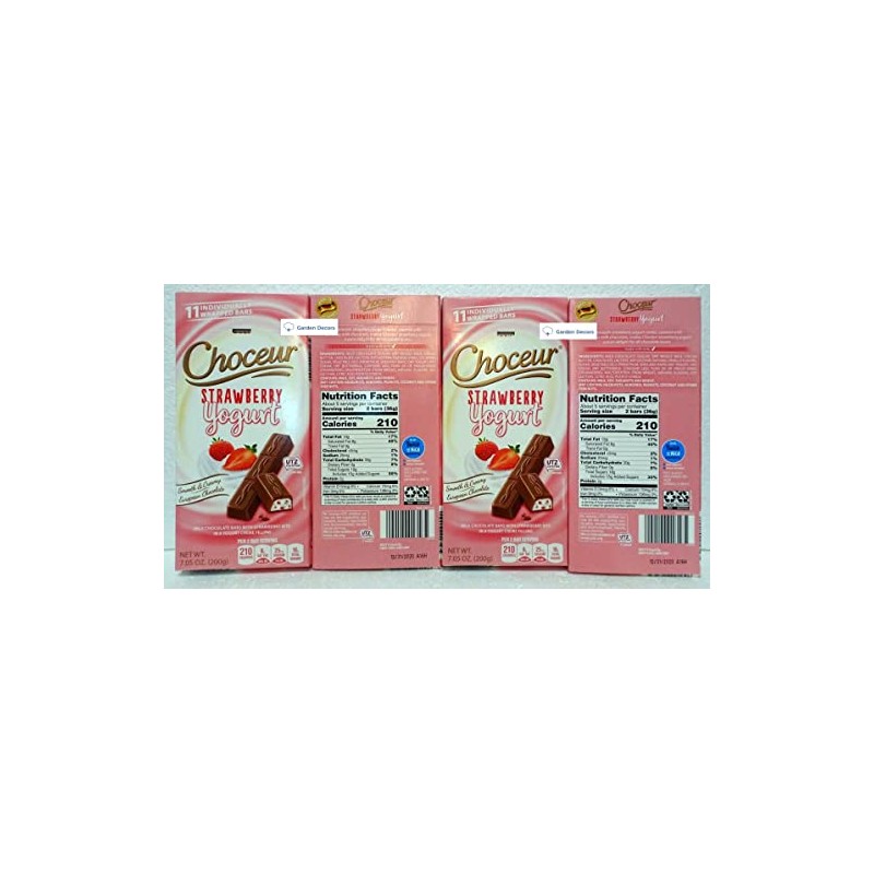 Choceur Strawberry Yogurt Smooth Creamy European Chocolate 7.05oz 200g (Four