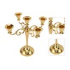 5 Arm Candlestick Holder Iron Retro Decorative Candle Holder Centerpiece