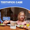 Lucxhcky 2Pcs Toothpick Holder Clear Toothpick Dispenser Automatic Toothpick Dispenser,