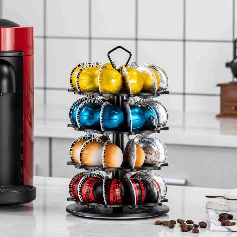 FlagShip Carrusel para cápsulas de café de 4 niveles para