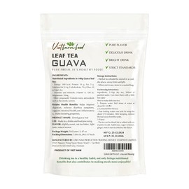 GUAVA LEAF TEA 2.47 Oz (70g) VIETFARMFOOD: 100% Pure Convection Dried. Used to Make Drinks and Processing Ingredients. Drinking Tea is a Healthy Habit that Helps Make Meals Delicious and Relaxing!