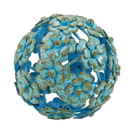 Everydecor - Esfera decorativa de metal para decoración del hogar, bolas decorativas para estantes, cuencos de centro de mesa, estantería, adornos de orbes para sala de estar, recámara, esferas de