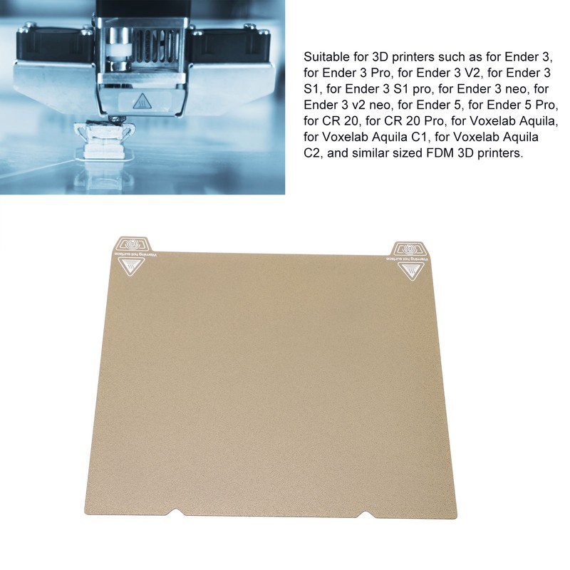 Double Sided Textured PEI Board Spring Steel 235 X 235mm