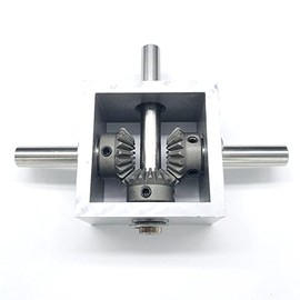 PGFUN 1:1 Right Angle Bevel Gearbox 1 Module 20 Teeth 90° Angle Drive Steering Gear Device Simple Mechanical DIY Module with 10mm Shaft