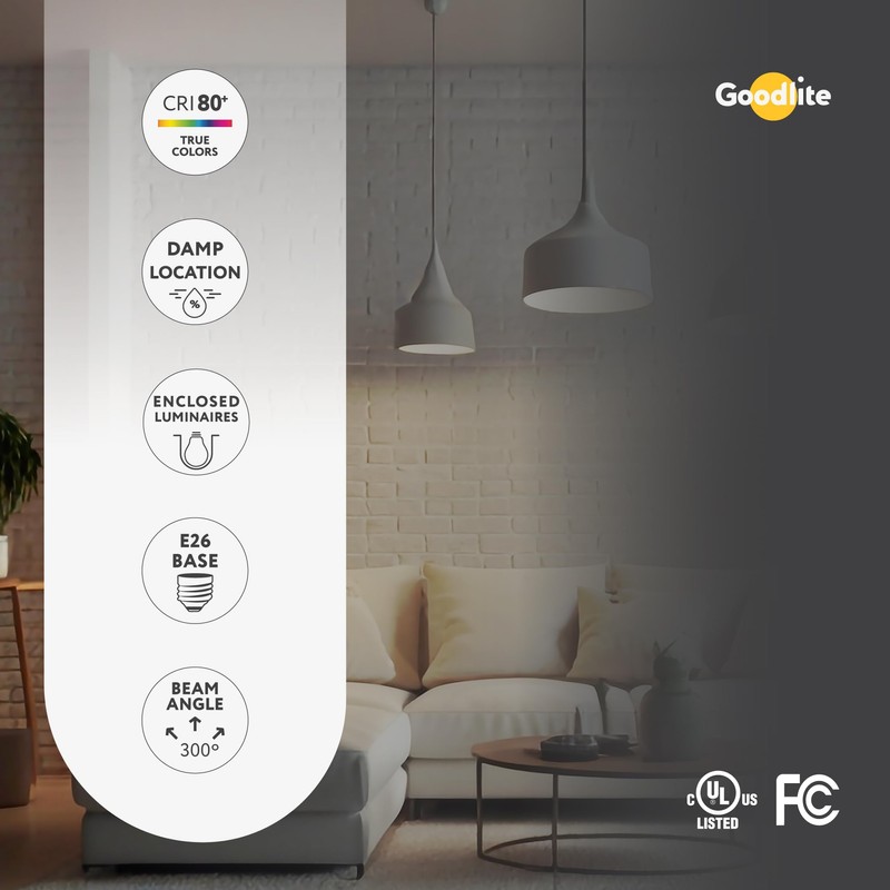 Goodlite G-83352 9W LED A19 Omni Directional 300-Degree 50K Light