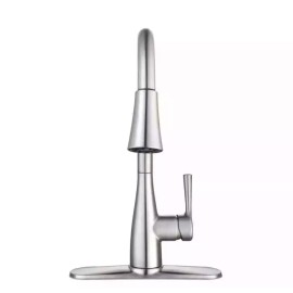 Glacier Bay Sadira Pull-Down Sprayer Kitchen Faucet in Stainless Steel