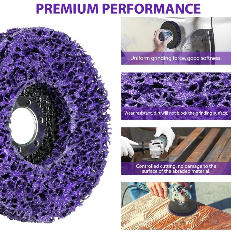 Adiwo CSD Sanding Disc, 4 Pieces Diameter 125 mm Cleaning