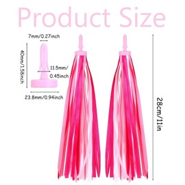 1Pair Bike Streamers,Micro Bike Scooter Ribbons Tassels for Girls Accessories Kids,Bicycle Grips Ribbon Decorations for Children Girls Boys Easy Installation Bike's Handlebars Rainbow beauty Accessory