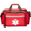 NOVAMEDIC Professional Red Empty Trauma First Aid Medical Bag, 15"x10"x9",