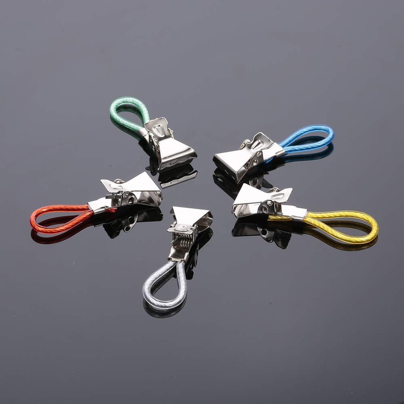 pedkit 10PCS Tea Towel Clips Cloth Hanging Metal Clips Hand