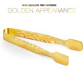 Pinzas para quemador de incienso de metal, 4 unidades, especialmente diseñadas para manejar inciensos, pinzas pequeñas chapadas en oro