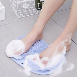 Non-slip foot brush pad blue, 160g, 1 piece, 1 piece / 미끄럼방지 풋브러쉬 패드 블루, 160g, 1개, 1개입