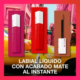 Labial Líquido Larga Duración Superstay Matte Ink Maybelline                                                                                          
