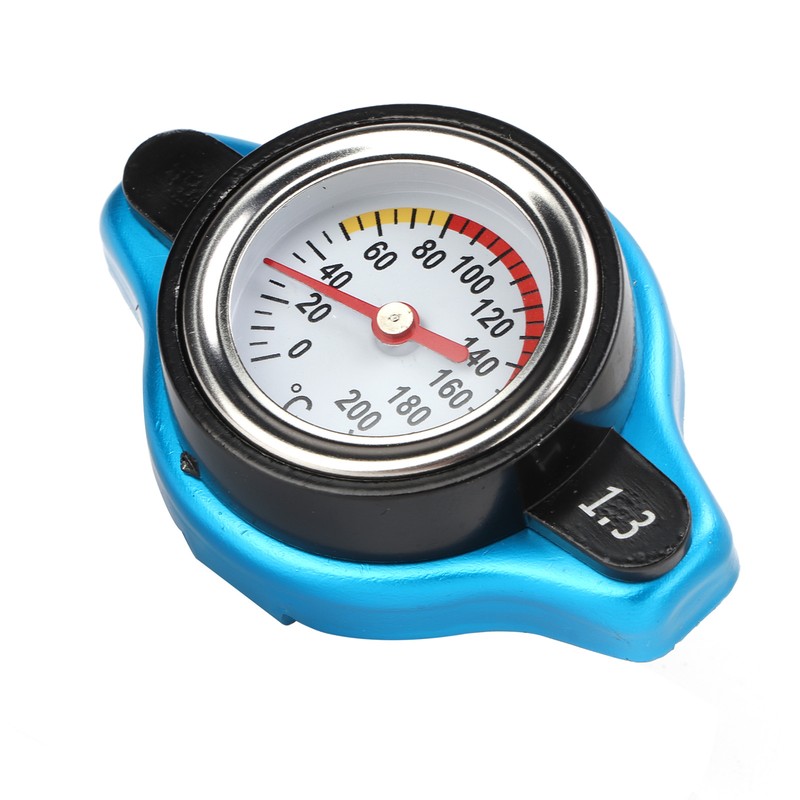 Aluminum Alloy Radiator Cap with Temperature Gauge Pressure Adjustment Leakproof