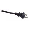 Woods 293 2-foot Hpn Mini Plug Appliance Cord, Negro