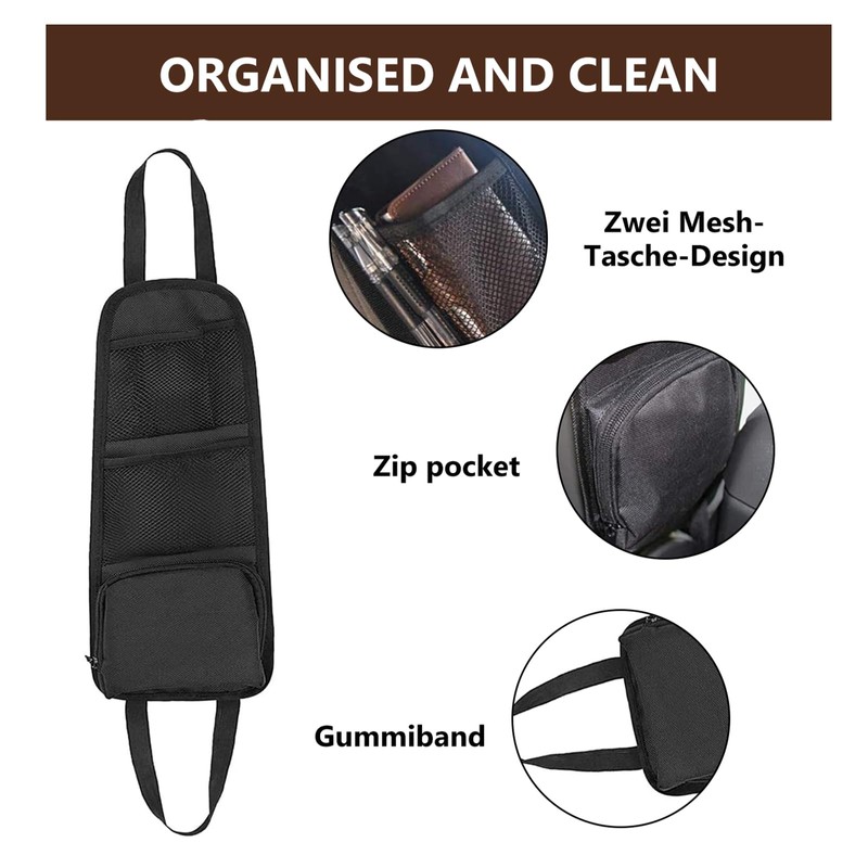 DUGEGAYL Car Storage Bag, 2 Pieces Universal Side Pockets for