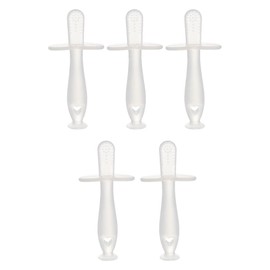 EXCEART 5Pcs Silicone Baby Teething Stick Clear Toddler Teethers Baby Chew Stick for Newborn Baby Healthy Molar Growth Toys