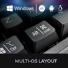 Adesso AKB-610UB Multi-OS Mechanical Compact Keyboard with Copilot Ai Hotkey,