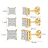 Stud Earrings for Women and Girls with A Princess CZ
