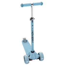 Hover-1 Solaris Kick Scooter with Multicolor Wheel Lights, 4.5” Front Wheels, Rear Foot Brake, and 110 Pound Weight Capacity