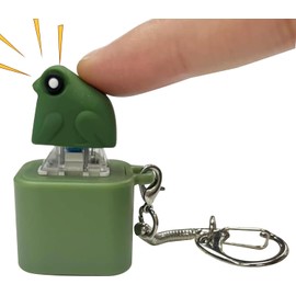Genérico antiestrés con – Llavero de Rana Que y Suena para aliviar el estrés y concentrarse, Juego sensorial Compacto con retroalimentación táctil para jóvenes, niños, Lugar de Trabajo, esc