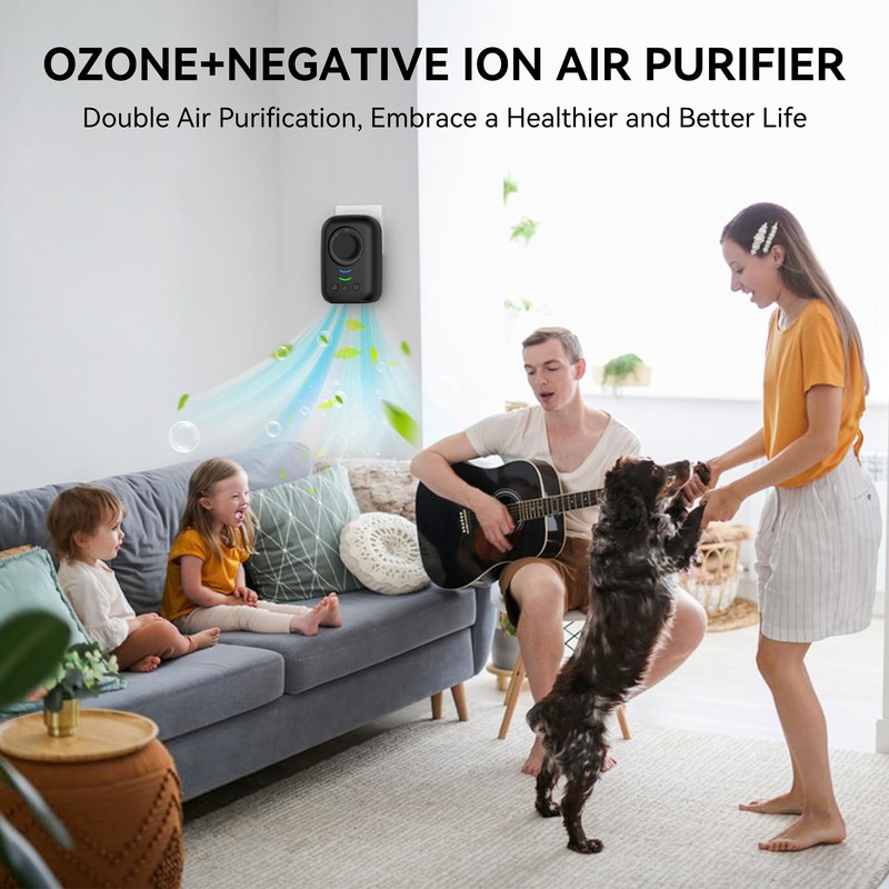 Ionic Air Purifier,Plug-in&USB Air Ionizers for Home,Quite Filterless Ionizer Air