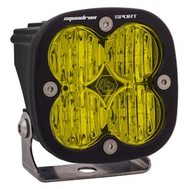 Baja Designs Squadron Sport LED Light Pod for Jeeps, Off-Road 4x4, Trucks, UTV, ATV, SUV (Wide Cornering; Amber)
