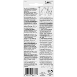 BIC 4 Colours Pen and Pencil Combo, 3 Ballpoint Pens Medium 1.0mm Blue, Black, Red, 1 Mechanical Pencil, 12 Leads Medium 0.7mm, 1 Per Pack, 1 Pack