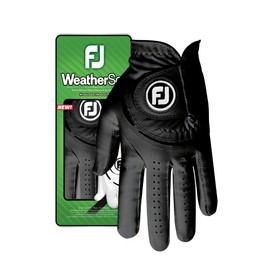 FootJoy WeatherSof Men's Golf Glove, Black, Left Hand (for Right Handed Golfer), M-L EU