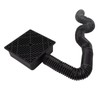 Black Gutter Downspout Extensions Catch Basin Low Profile Downspout Extender