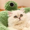Pet Cave Bed Cute Cartoon Pet Bed Soft Breathable Plush
