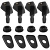 YINETTECH 4pcs 8mm Car Adjustable Front Windshield Washer Nozzles Wiper