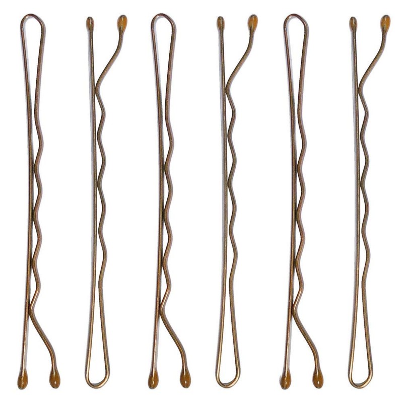 Conair Color Match Bobby Pins, Brunette, 1-Pack of 90-Pieces