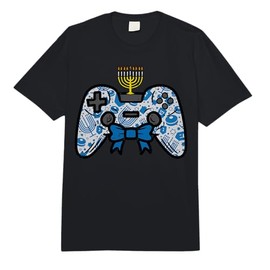Hanukkah Gamer Controller Chanukah Men Boys Kids Youth Teen Comfort Colors Adult Heavyweight T-Shirt