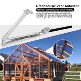 Automatic window opener for greenhouse, automatic opening and closing, temperature controlled, 7 kg, lifting capacity, 45 cm, opening height (1 piece)