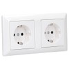 Jung Complete set: 2x socket A 1520 KI WW and