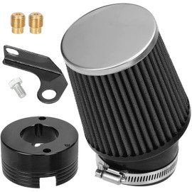 YOXUFA 62mm Mini Bike Air Filter Adapter Stage1 Kit For Predator 301cc 420cc GX340 GX390 11 13Hp Clone Engine Go Kart Golf Carts Mud Boats Lawnmowers Water Pump Pressure Washer Parts