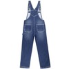 Hybrid & Company Womens Casual Destructed Adjustable Denim Jumpsuit Stretch
