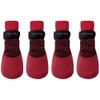 FouFou Dog 82550 2017 Rubber Dipped Socks, 2X-Large, Red