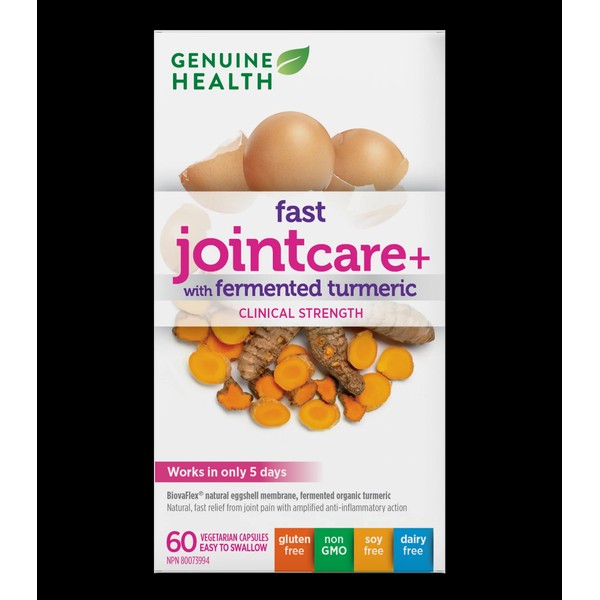 Genuine Health Fast Joint Care+ With Fermented Turmeric 60 Capsules