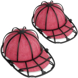 Eiito Hat Washer for Washing Machine, 2 Pack Baseball Cap Washer Fit for Adult/Kid's Hat Washer Frame Cage,Hat Protector Racks -Black