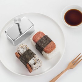 Shoxil Stainless Steel Spam Musubi Mold - Create Fun and Delicious Rice Balls with Ease, Perfect for School Lunches and Sushi Making at Home!