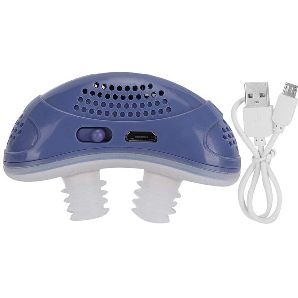 Sonre Stopper Professional Lightweight Safe Soft Nose Plug Snoring Device Smart for Home Use (Blue)
