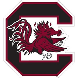 Nincrane South Carolina Gamecocks 3" USC Logo Auto Vinyl Decal