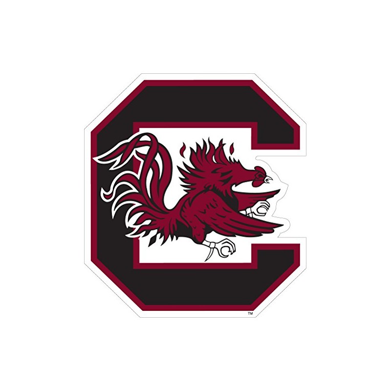 Nincrane South Carolina Gamecocks 3" USC Logo Auto Vinyl Decal