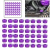 Unbranded Purple CNC Engine Bolt Cover Kit For Harley M8