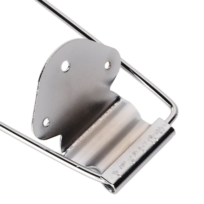 4 String Guitar Talipiece Metal Silver Burr Free Guitar Tailpiece