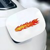 Flame Car Sticker, Red and Yellow Fire Design, Waterproof Vinyl,