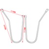 Motaux Saddlebag Support Bars Mount Guard Bracket for Triumph Bonneville